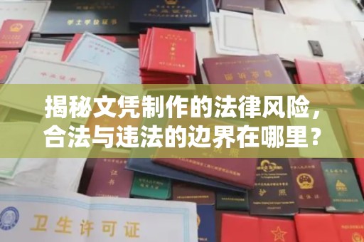 卓尼揭秘文凭制作的法律风险，合法与违法的边界在哪里？